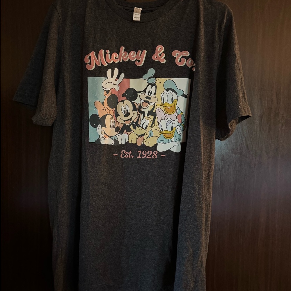 Gray Mickey and Co Graphic T-Shirt